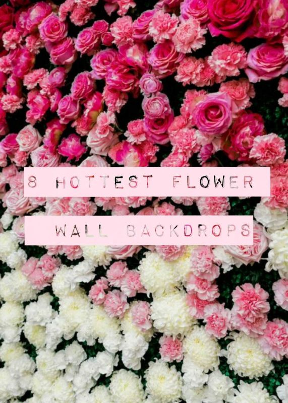 8 Hottest Flower Wall Backdrops